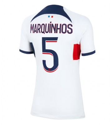 Paris Saint-Germain Marquinhos #5 Udebanetrøje Dame 2023-24 Kort ærmer